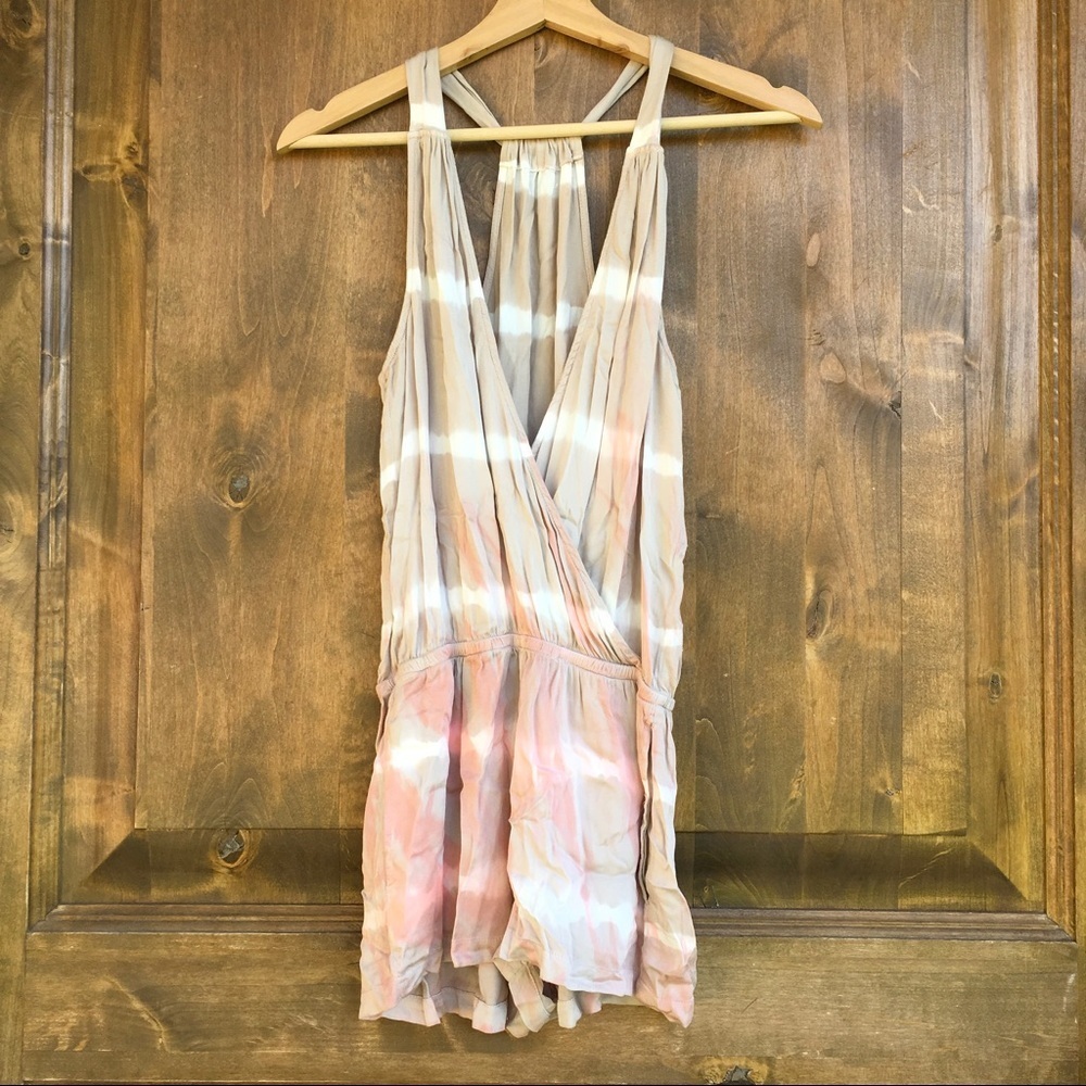 Gypsy 05 tie dye Romper/ swim cover up/ one piece - Picture 4 of 6